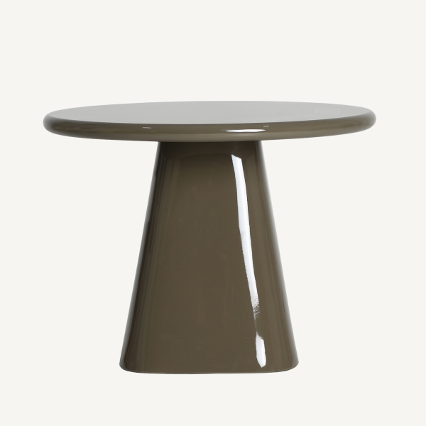 table basse ronde 60 cm laquée brillante