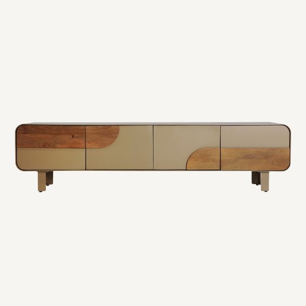 meuble tv moderne 4 portes