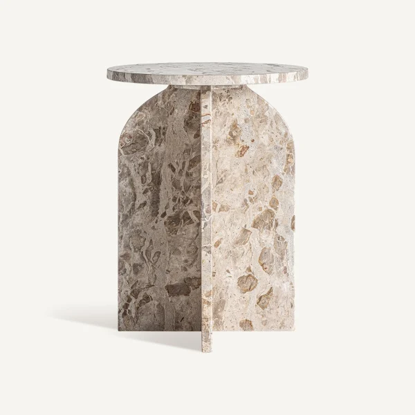 Table d'appoint moderne en marbre