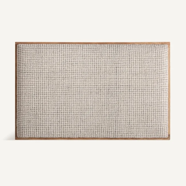 Tête de lit 190 cm en laine et bois massif